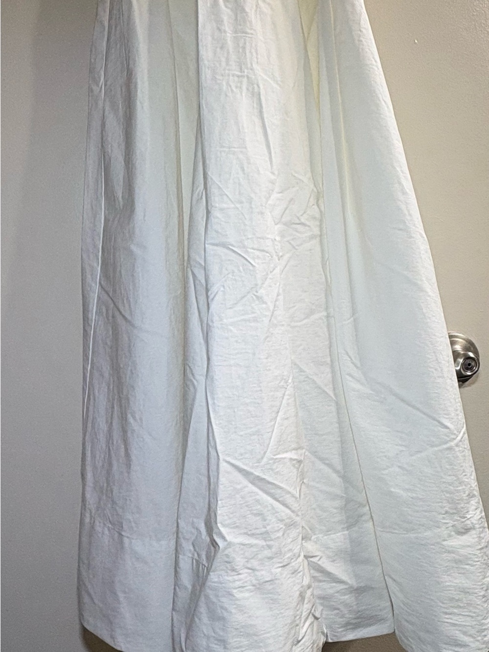 Zara White Short-Sleeve Maxi Shirt Dress with Belt - Picture 5 of 7